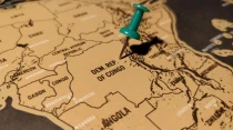 La Repu00fablica Democru00e1tica del Congo en un mapa. Cru00e9dito: Shutterstock