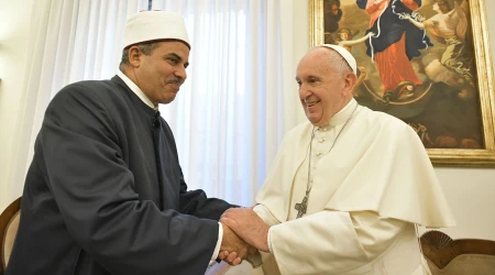 El Papa Francisco recibe al comitu00e9 de fraternidad humana por la paz mundial
