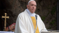 El Papa Francisco durante la Misa. Foto: Vatican Media