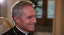 Mons. Georg Gu00e4nswein. Cru00e9dito: Daniel Ibu00e1u00f1ez/ACI Prensa.