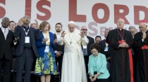 Papa Francisco en el 50 aniv de la Renovaciu00f3n Carismu00e1tica en junio de 2017. Foto: Vatican Media / ACI