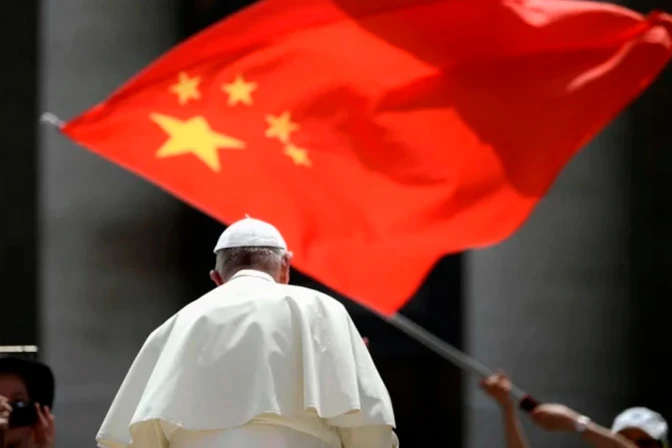 Bandera de China - Papa Francisco.