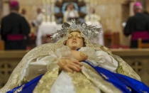 Celebración de la Dormición de la Virgen, en vísperas de la Asunción, por la Custodia de Tierra Santa.