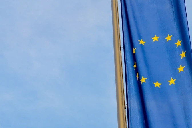 Bandera de la Unión Europea.