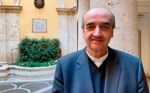Mons. Pedro Aguado Cuesta, obispo electo de Huesca y Jaca en España.