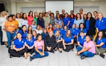 Miembros del Ministerio Orando por Nuestros Hijos en Panamá.