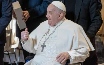 El Papa Francisco en la Basílica de San Pedro hoy en el Vaticano en la Epifanía del Señor 2025