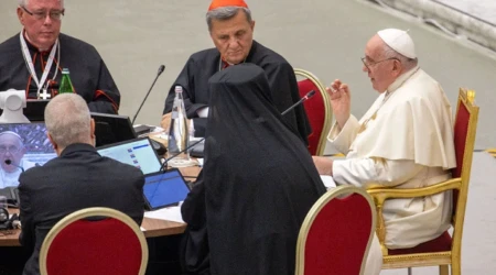 El Papa Francisco en el Sínodo de la sinodalidad en octubre de 2024. 15032025