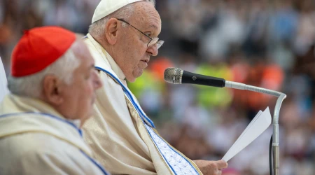 Papa Francisco en el Estadio Velódromo de Marsella