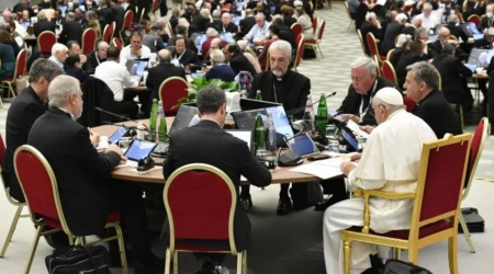 Papa Francisco en el Sínodo, celebrado en octubre de 2023